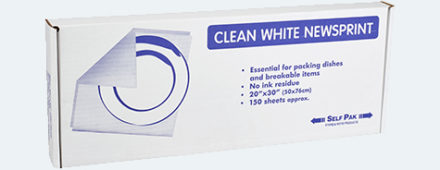 Clean White Newsprint 150 sheets