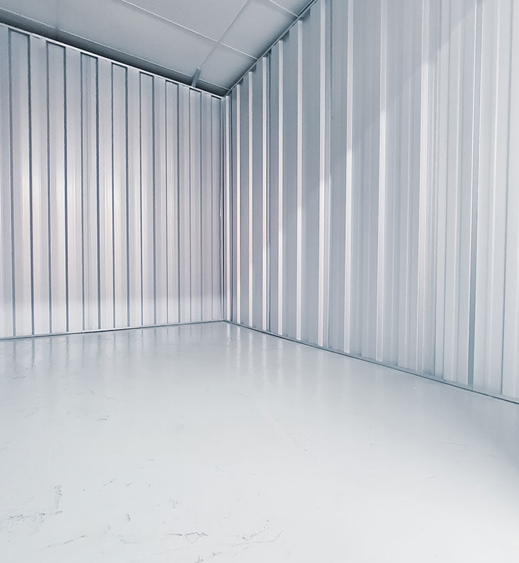 An empty storage container.