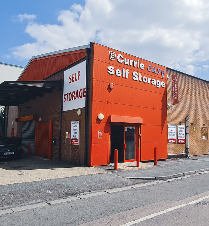 The exterior of the Currie Storage Richmond facility.