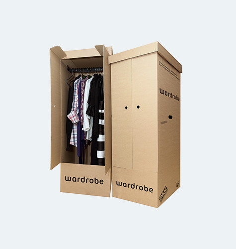 Wardrobe Box with Rail
