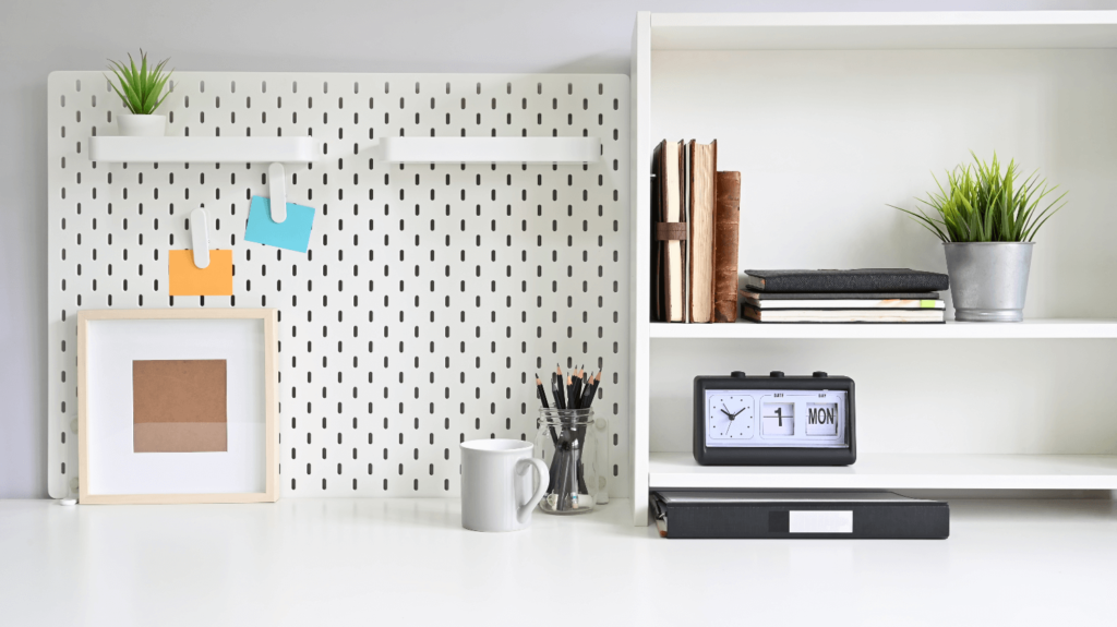 pegboard office storage