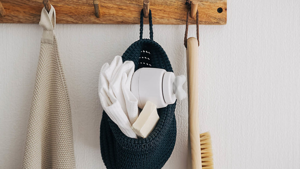 bathroom hanging storage