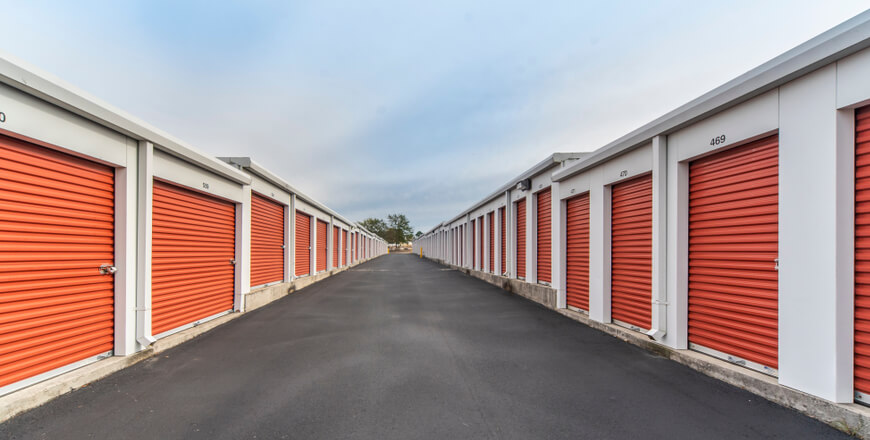 Image of self storage units.
