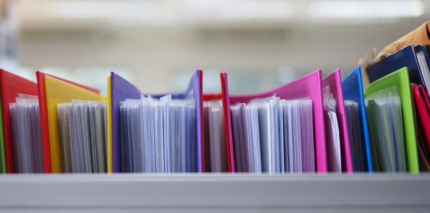 Image of paper file storage.