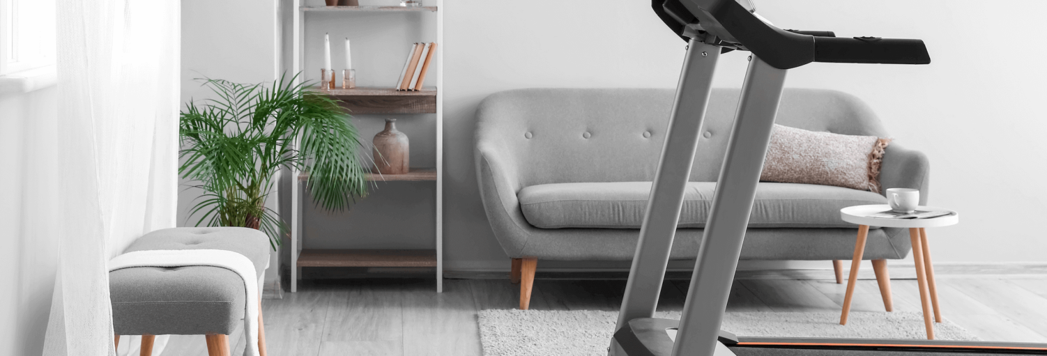 Home fitness equipment storage