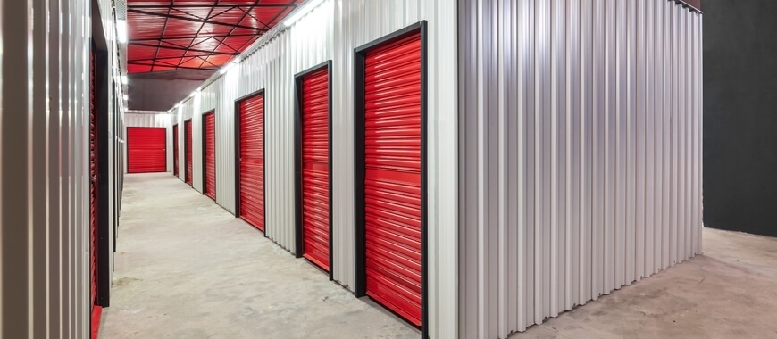 Image of a secure self storage unit.