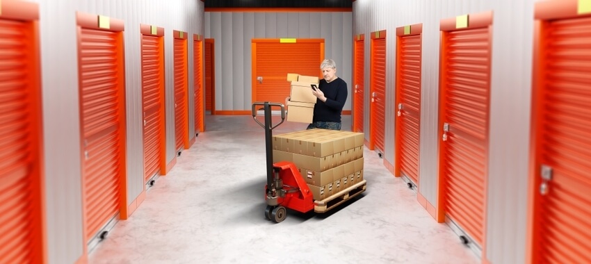 Image of a secure storage unit setting. 